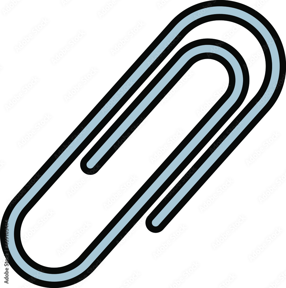 paper clip isolated on white paper clip isolated on white