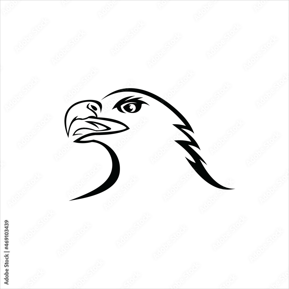 Fototapeta premium EAGLE HEAD LOGO VECTOR TEMPLATE
