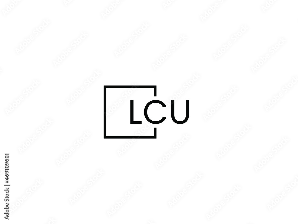 LCU letter initial logo design vector illustration LCU letter initial logo design vector illustration