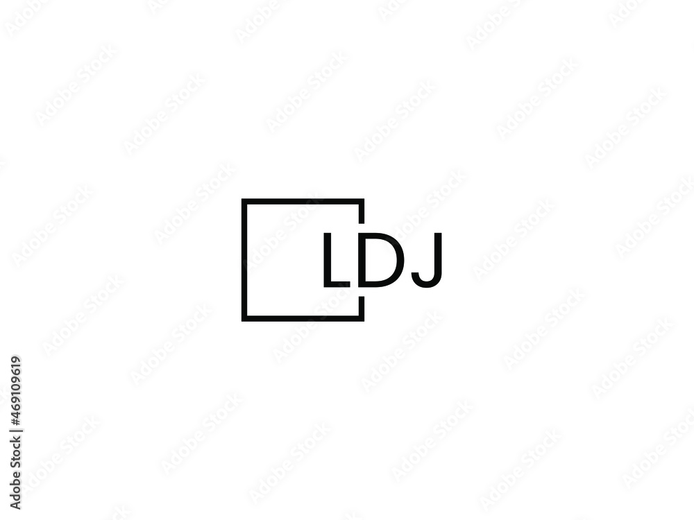 LDJ letter initial logo design vector illustration LDJ letter initial logo design vector illustration