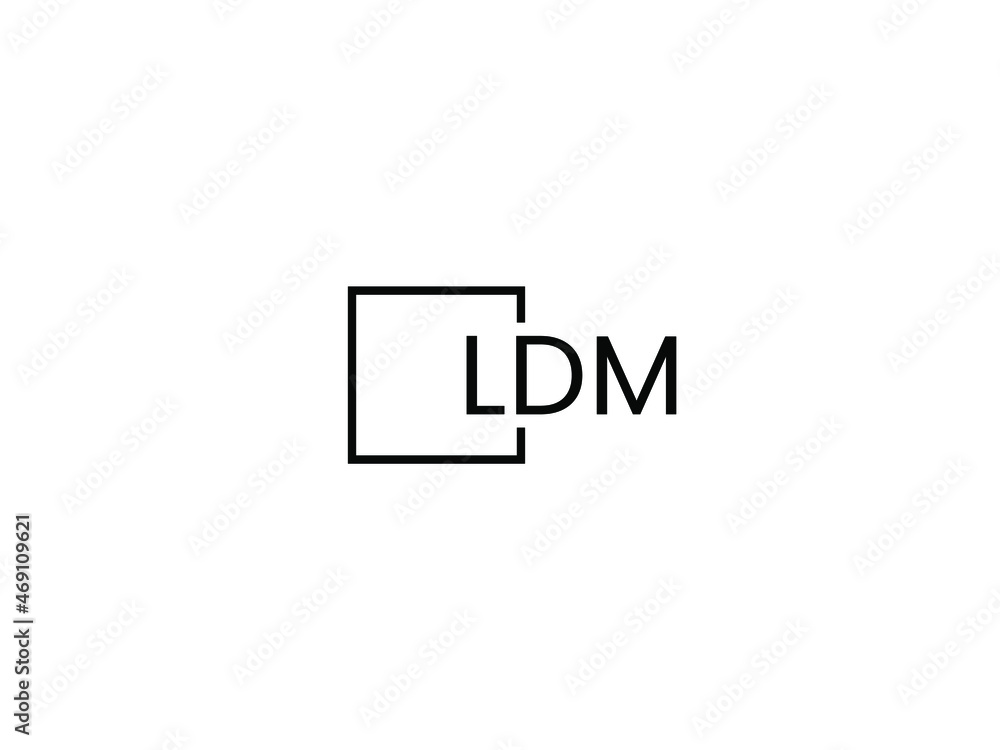 Obraz premium LDM letter initial logo design vector illustration