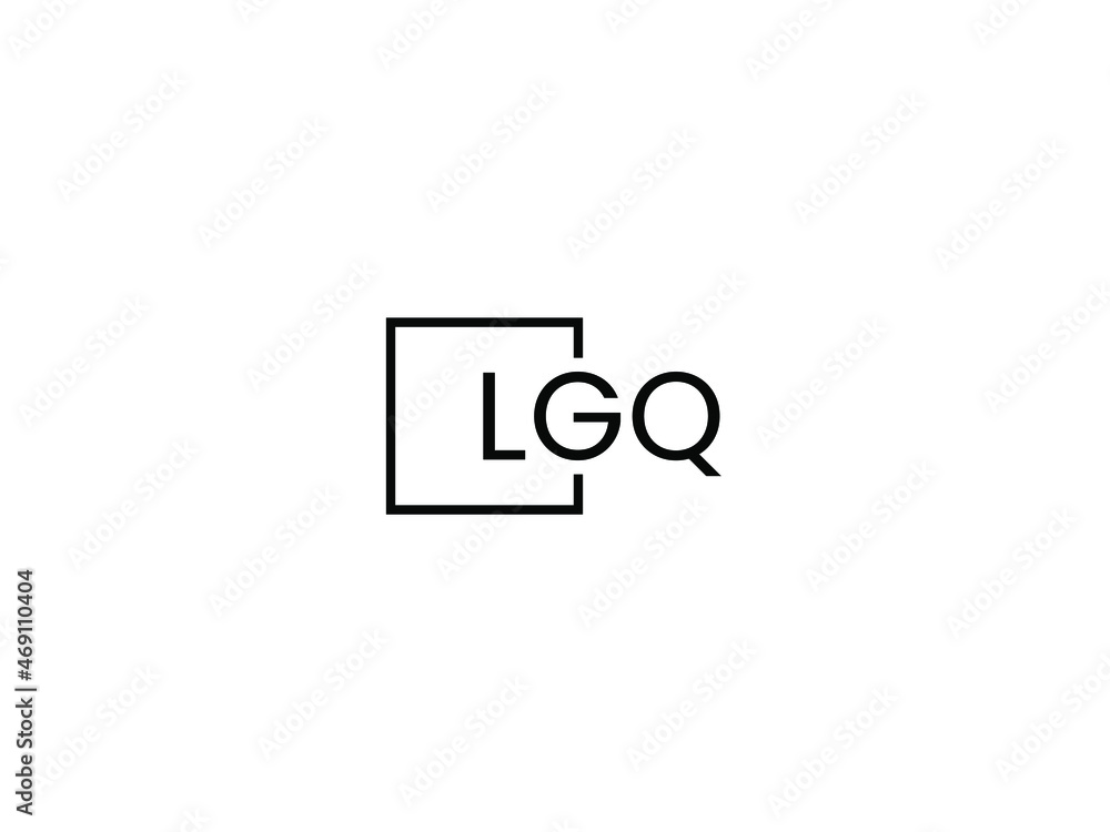 LGQ letter initial logo design vector illustration