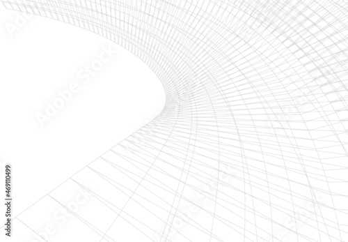 Modern architecture digital 3d illustration 