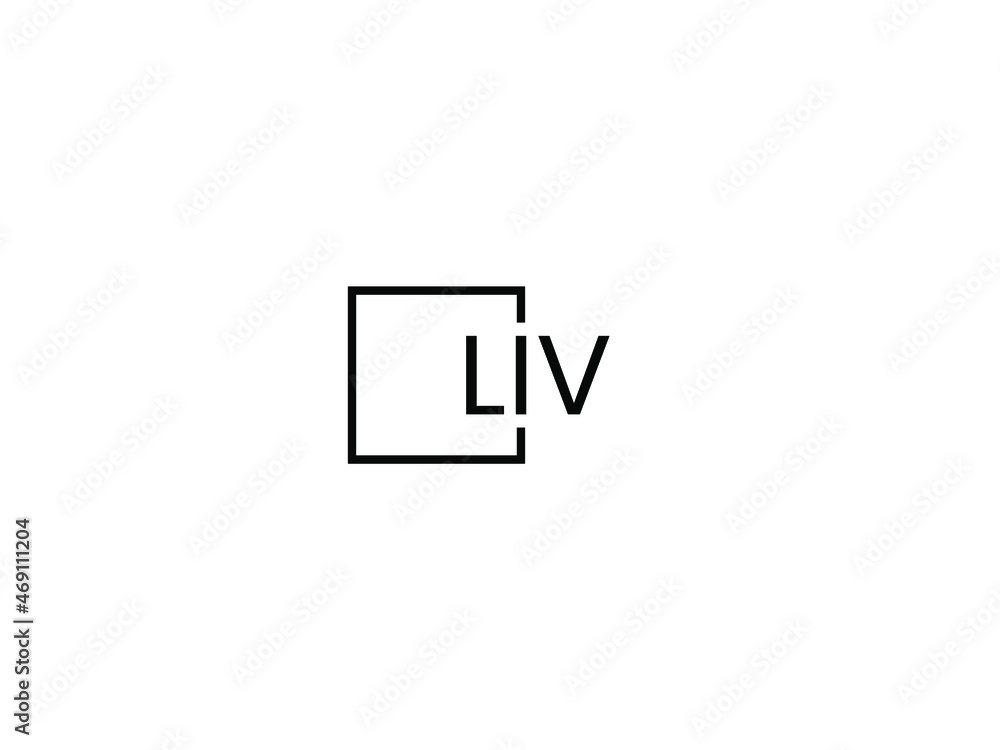 LIV letter initial logo design vector illustration LIV letter initial logo design vector illustration