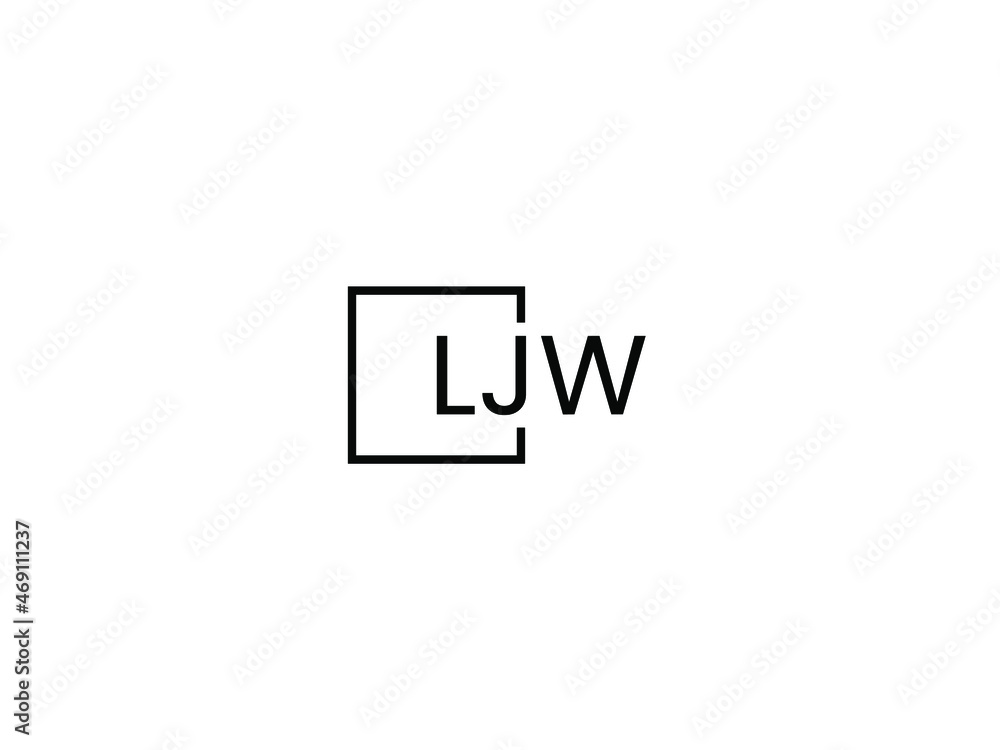LJW letter initial logo design vector illustration LJW letter initial logo design vector illustration