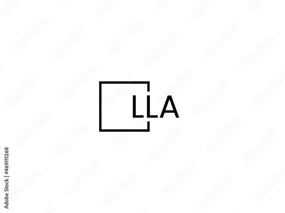 LLA letter initial logo design vector illustration LLA letter initial logo design vector illustration