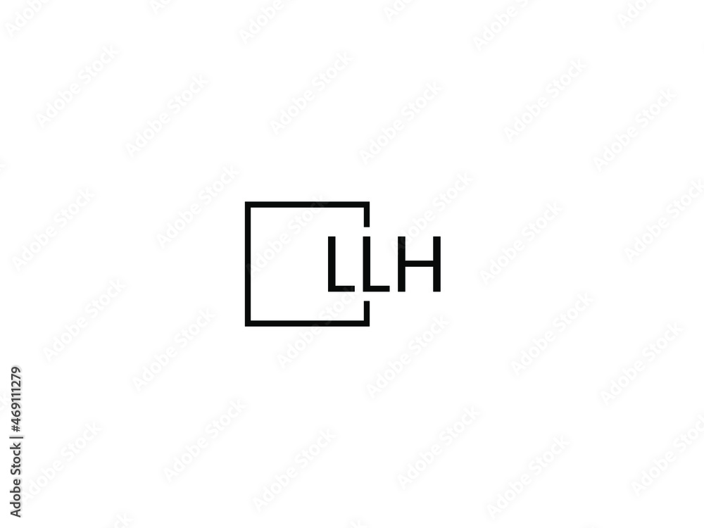 Obraz premium LLH letter initial logo design vector illustration
