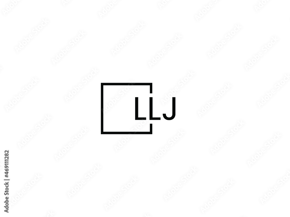 Obraz premium LLJ letter initial logo design vector illustration