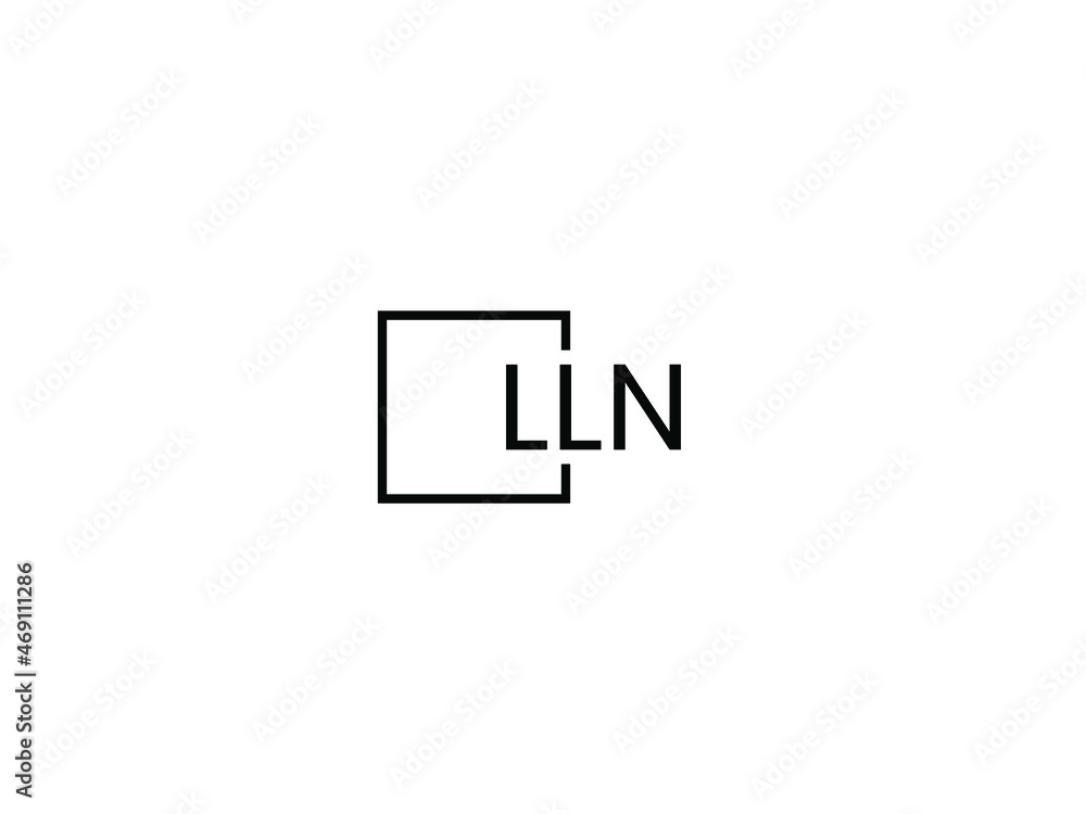 LLN letter initial logo design vector illustration LLN letter initial logo design vector illustration