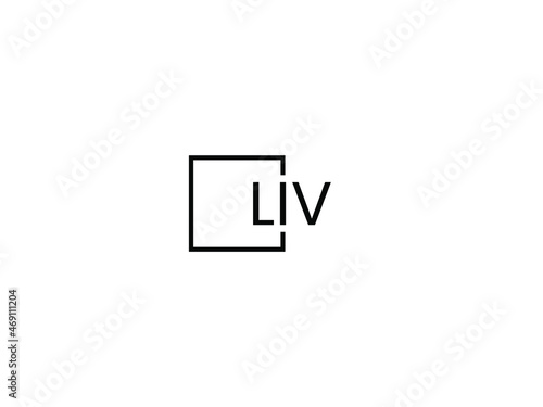 LIV letter initial logo design vector illustration