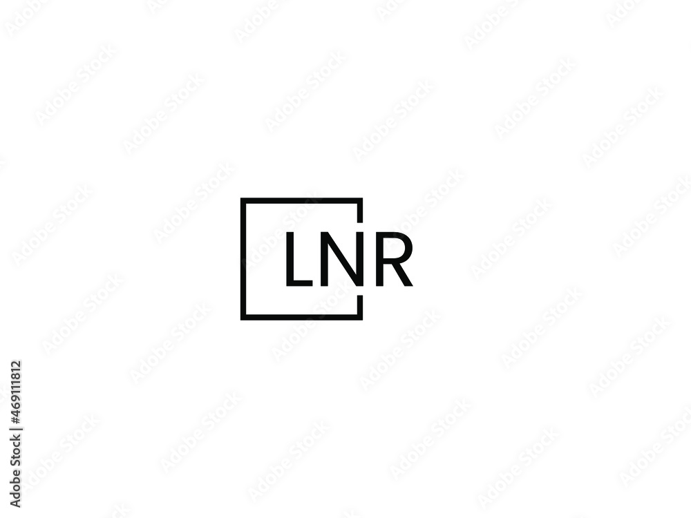 Obraz premium LNR letter initial logo design vector illustration