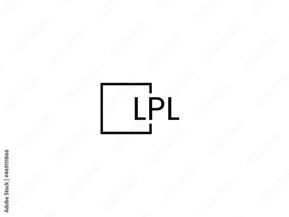 LPL letter initial logo design vector illustration LPL letter initial logo design vector illustration