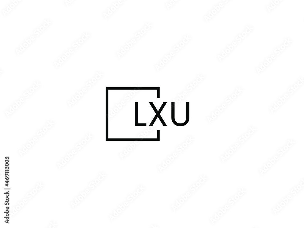 LXU letter initial logo design vector illustration LXU letter initial logo design vector illustration