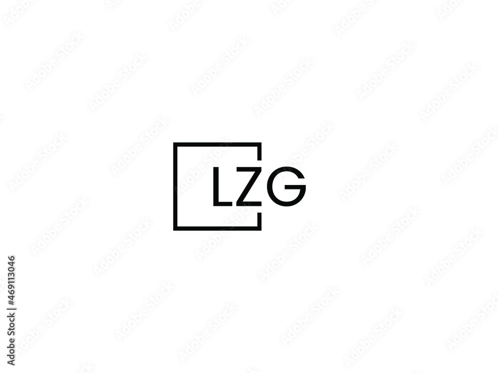 Obraz premium LZG letter initial logo design vector illustration