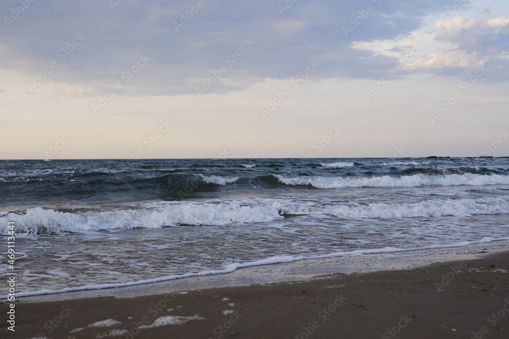 waves on the beach