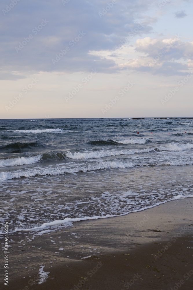 waves on the beach