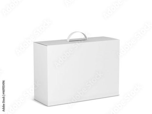 Bilde på lerret Blank packaging box with handle