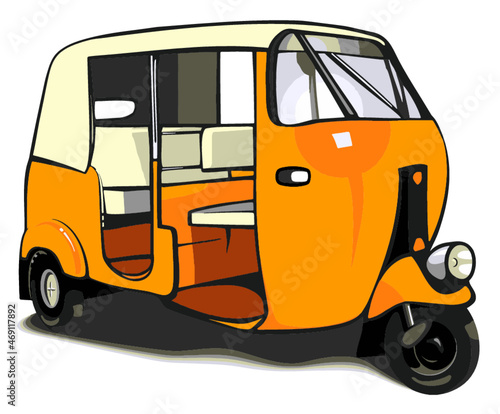 Rickshaw, tuk-tuk, tricycle
