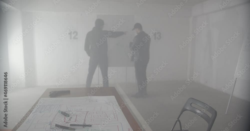 Thieves planning a robbery Thieves planning a robbery