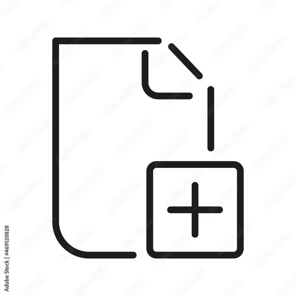 Document Outline Vector Icon. Illustration Of A Stroke Vector On A White Background. From App And Website Document Outline Vector Icon. Illustration Of A Stroke Vector On A White Background. From App And Website