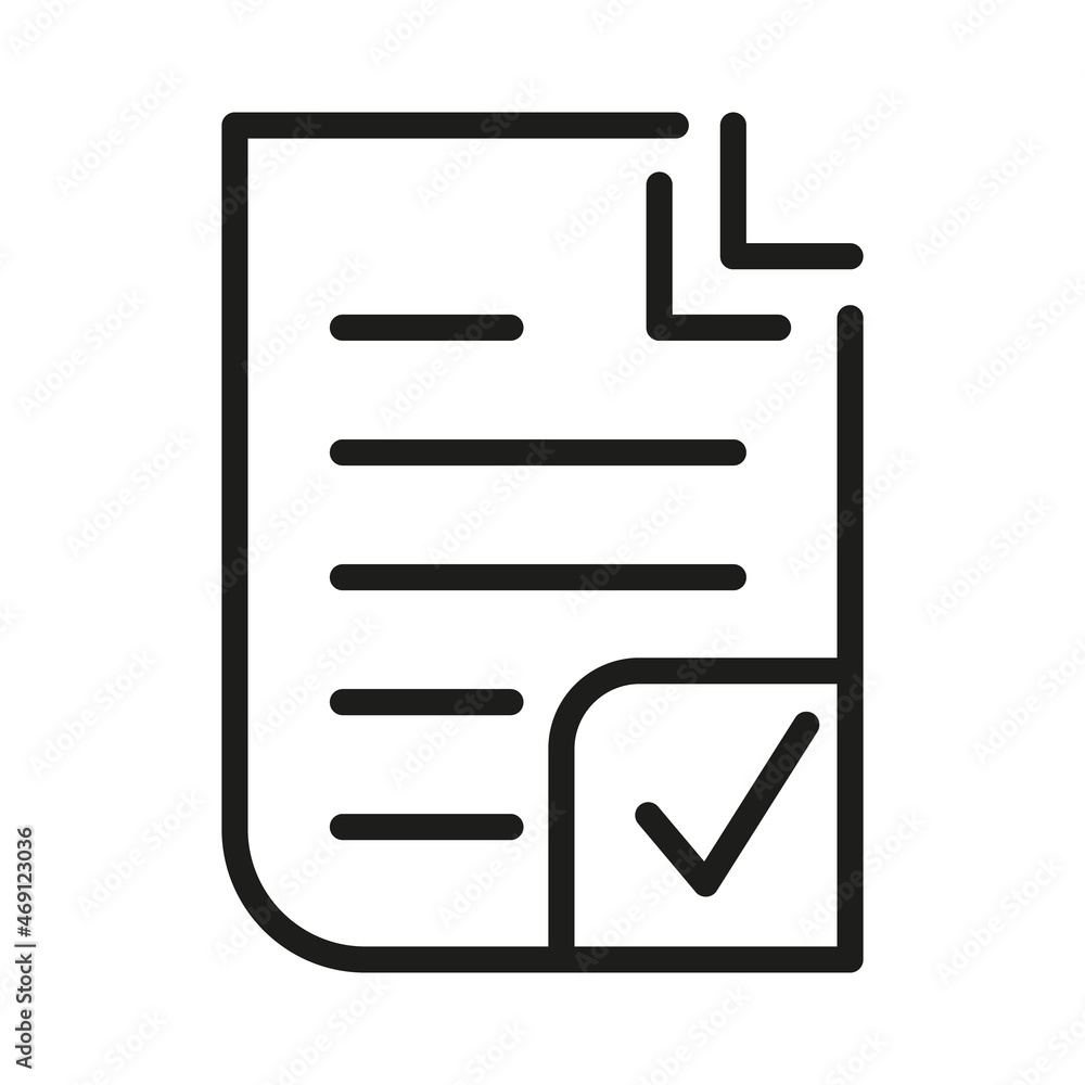 Document Outline Vector Icon. Illustration Of A Stroke Vector On A White Background. From App And Website Document Outline Vector Icon. Illustration Of A Stroke Vector On A White Background. From App And Website