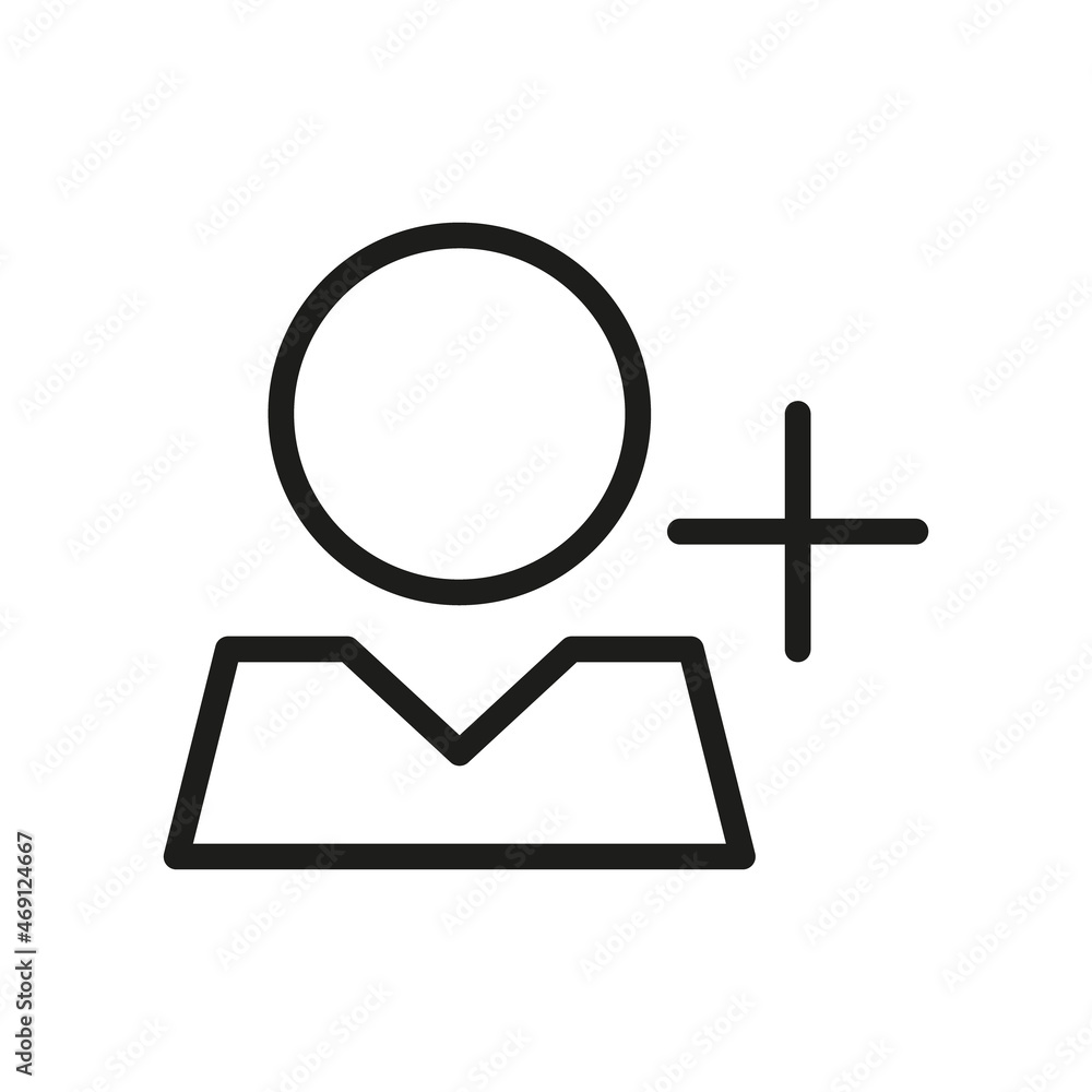 User line icon. Vector symbol on white background. For Web and APP User line icon. Vector symbol on white background. For Web and APP