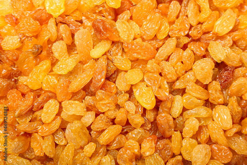 Sweet dried raisins as background Sweet dried raisins as background