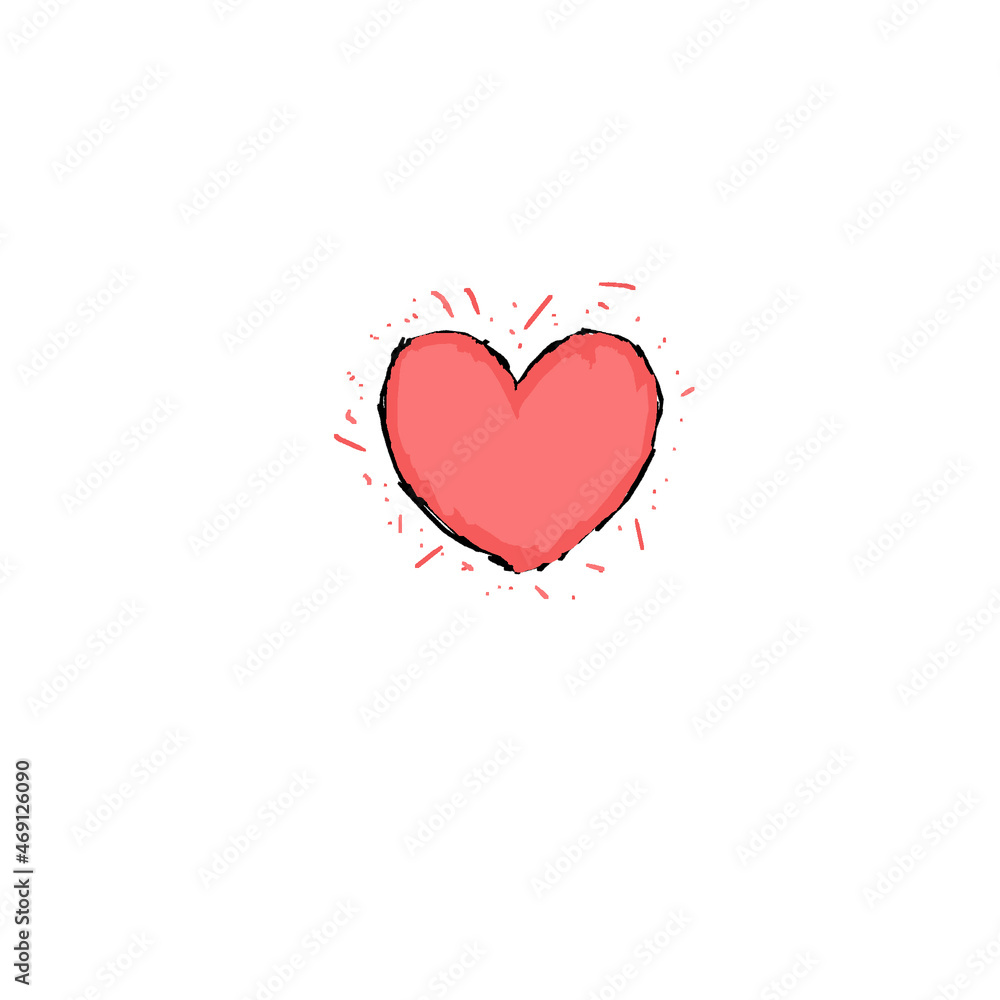 light red heart icon (colored)