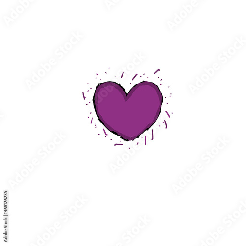dark pink heart icon (colored)