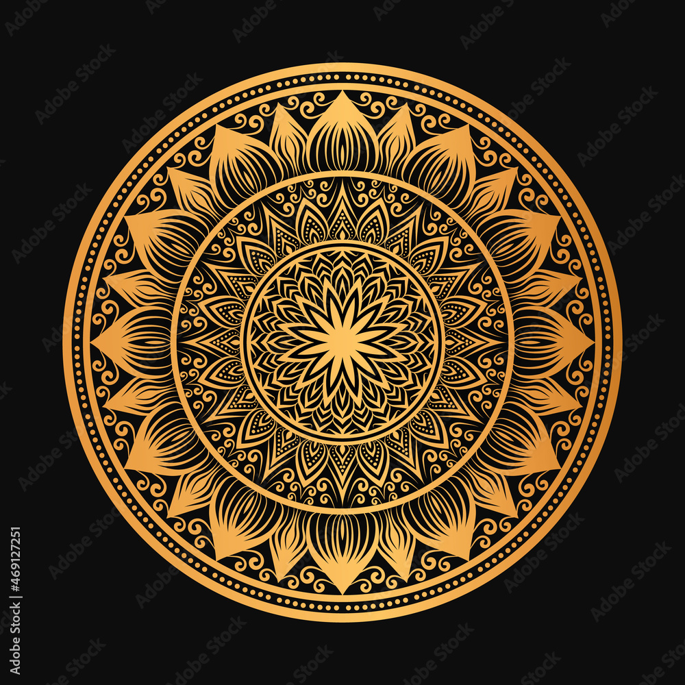 Vector mandala relaxation patterns unique design with nature style, Hand drawn pattern, Mandala template for page decoration cards, book, Background, poster, logos