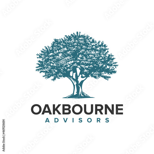 oak tree logo inspiration, wood, ecology
