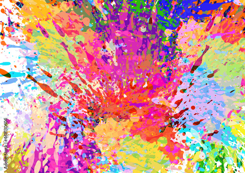 Abstract vector color paint splatter design background, illustration vector design background.
