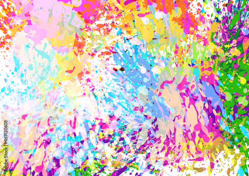 Abstract vector color paint splatter design background, illustration vector design background.