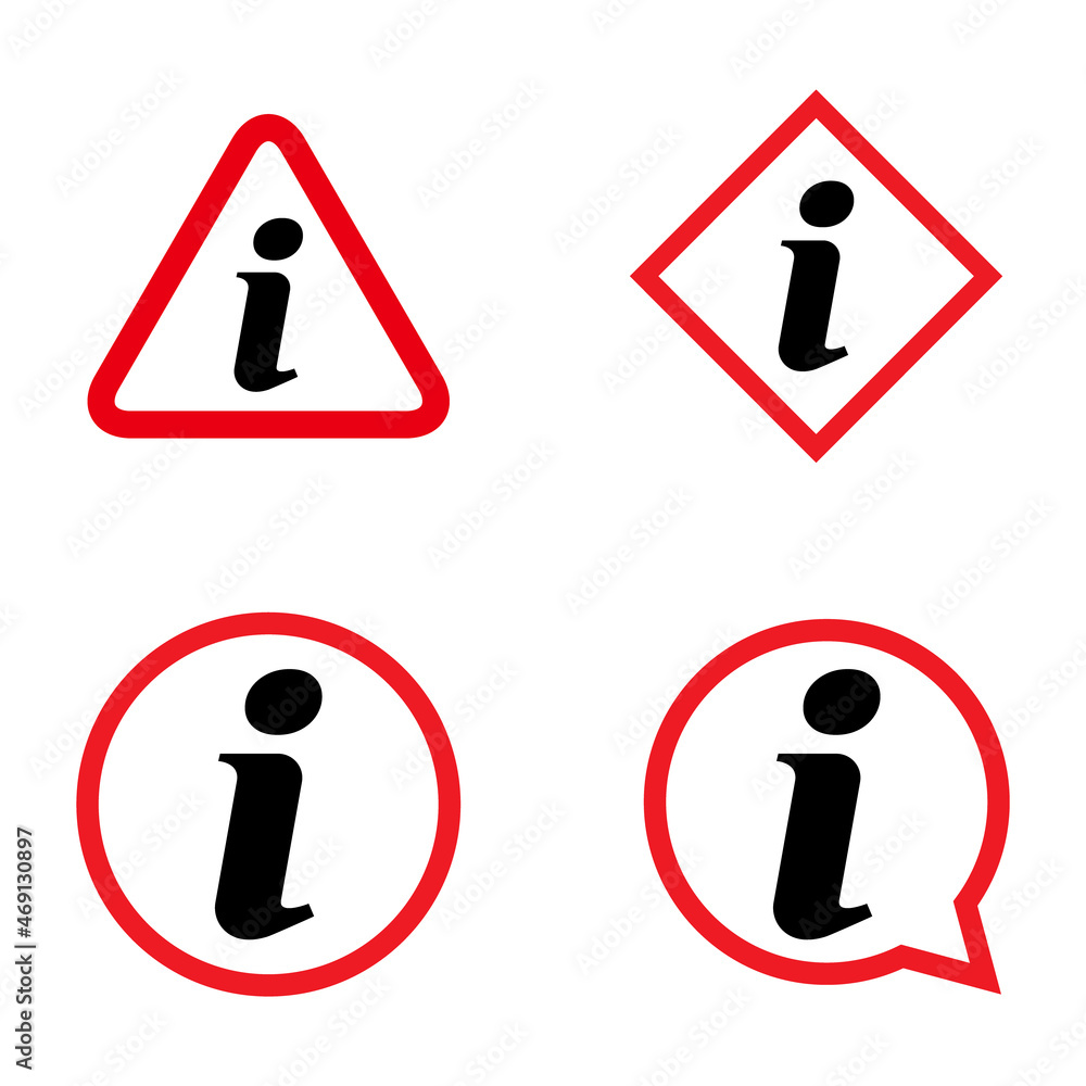 Set of Information help icon, helpdesk info bubble desk. Vector sing isolated on white background Set of Information help icon, helpdesk info bubble desk. Vector sing isolated on white background