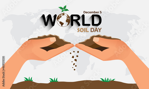 World Soil Day Design Vector Illustration for Poster Background and Banner Design