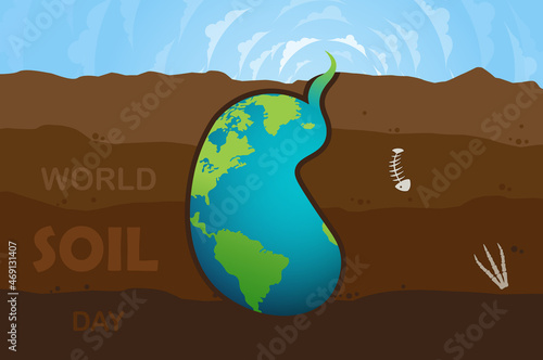 World Soil Day Design Vector Illustration for Poster Background and Banner Design
