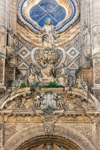 Portada y detalles de la Catedral de Jerez de la Frontera