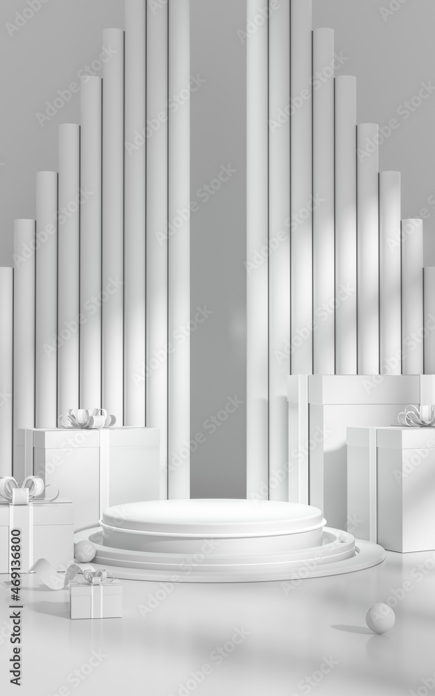 3D rendering creative picture of Chinese style product exhibition platform 3D rendering creative picture of Chinese style product exhibition platform