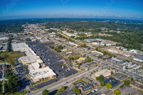 Aerial View of the Augusta Suburb of Martinez, Georgia