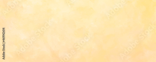 Vector watercolor yellow texture for cards. Hand drawn vector texture. Pastel color watercolour banner. Splashes. Template for design.	