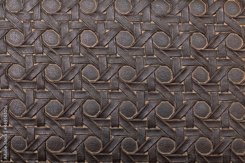 traced shapes on leather used for background traced shapes on leather used for background