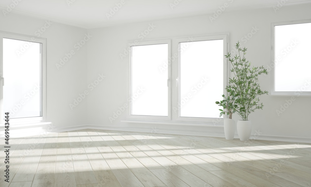 Modern interior design. 3D illustration Modern interior design. 3D illustration