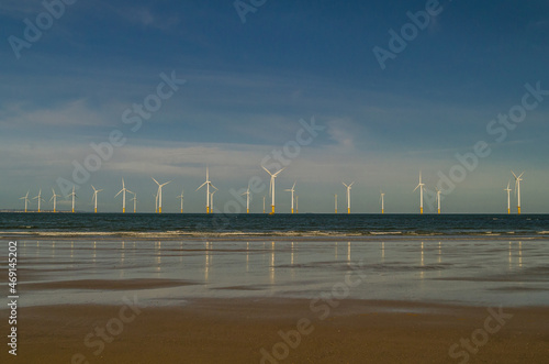 Offshore Windfarm near Redcar Beach, Teeside