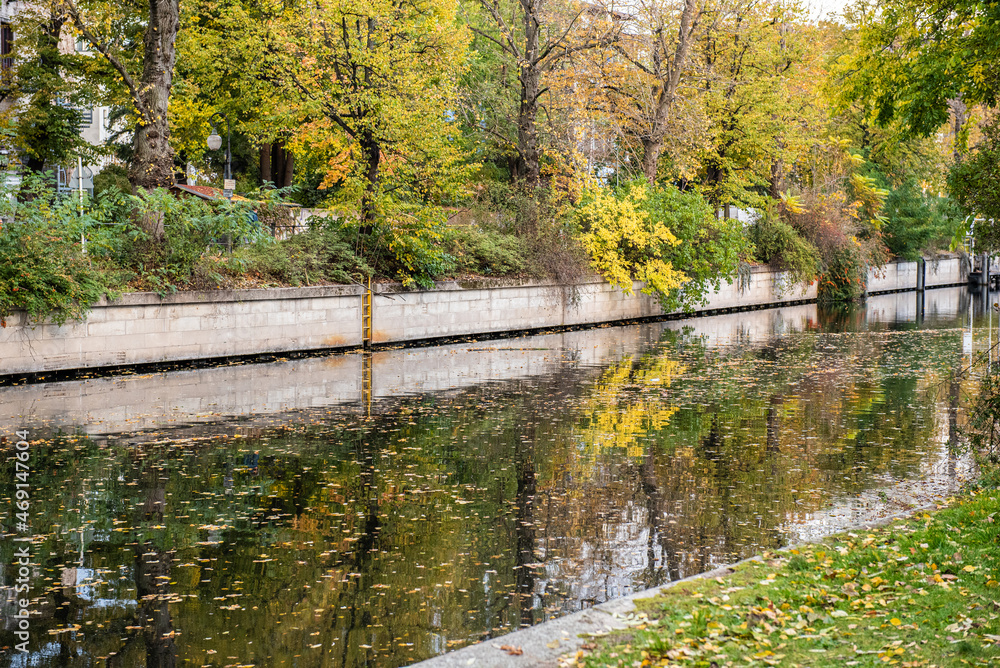 The Spree river Chanel in autumn The Spree river Chanel in autumn
