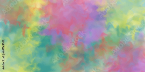 Bright colorful watercolor paper textures on white background. Chaotic abstract organic design. Abstract digital painting art. 