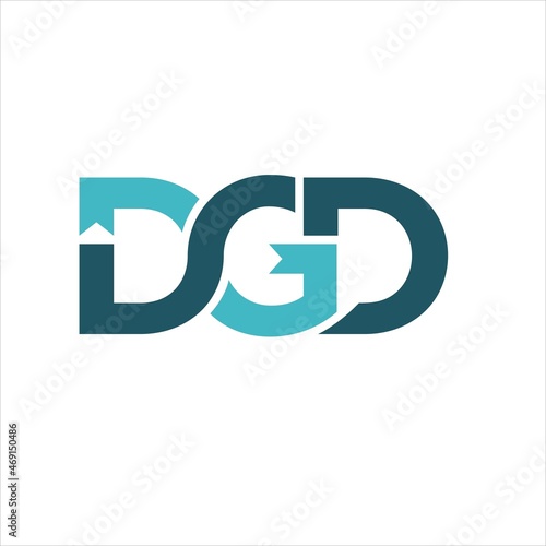 INITIALS DGD LOGO VECTOR TEMPLATE