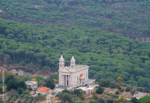 church saint Rafaq in the forest mountains near the Lebanon village of Jezzine