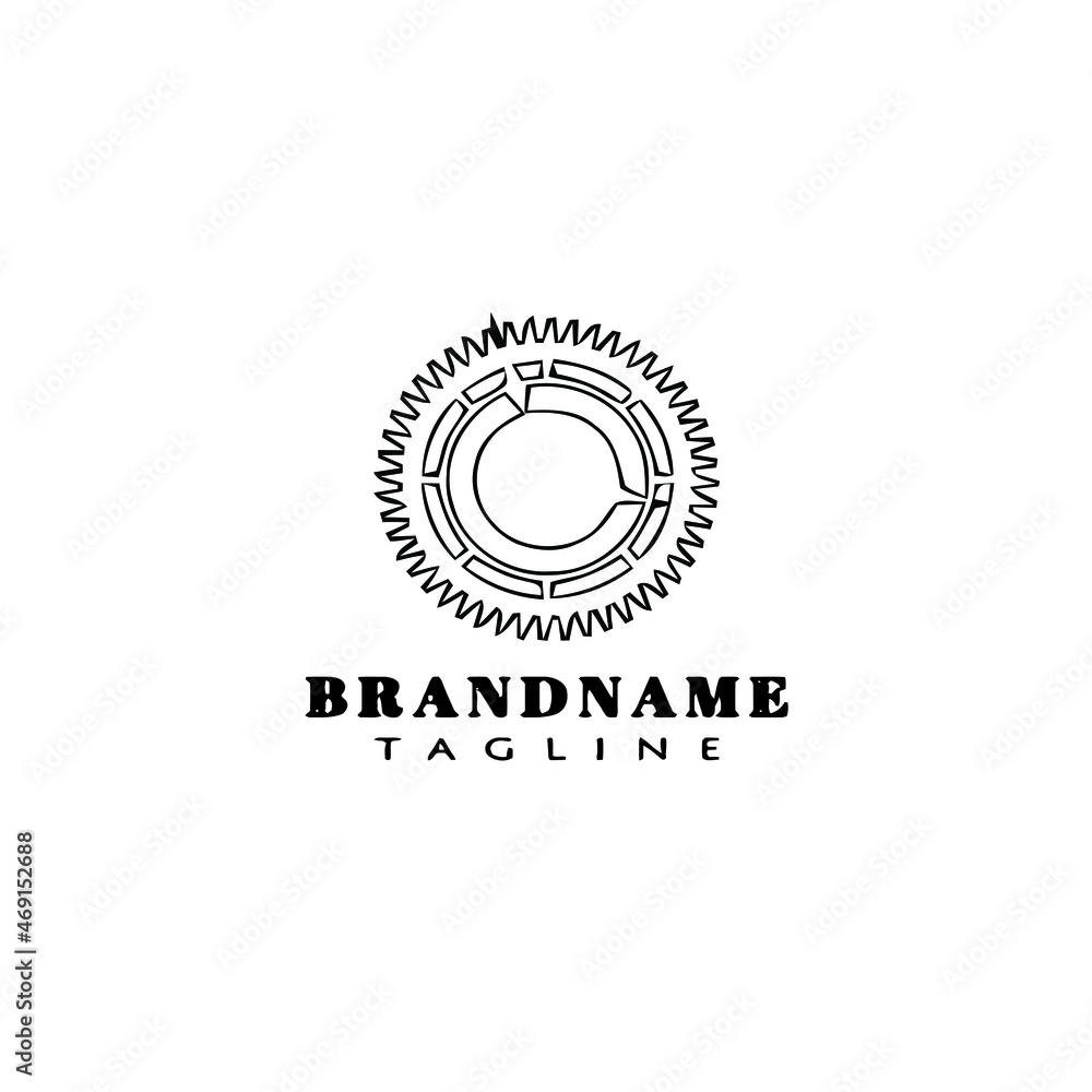 clock part logo cartoon icon design template black isolated illustration clock part logo cartoon icon design template black isolated illustration