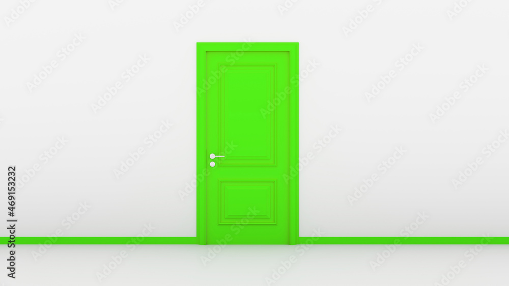 4K Ultra Hd. Green door on white background. Valentine day concept. 3D rendering
4K Ultra Hd. Green door on white background. Valentine day concept. 3D rendering