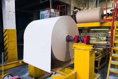 Canvas-taulu Industrial line for the production of gypsum board for construction